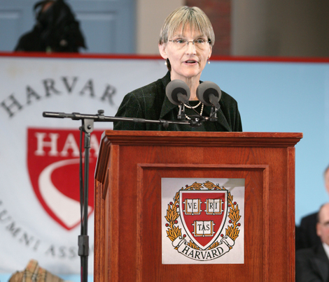 Harvard president Drew Faust lists Adderall's accomplishments.